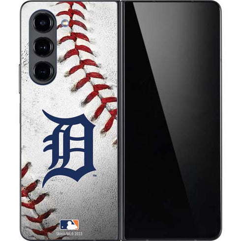 MLB Detroit Tigers Game Ball Galaxy Z Fold5 5G Skin