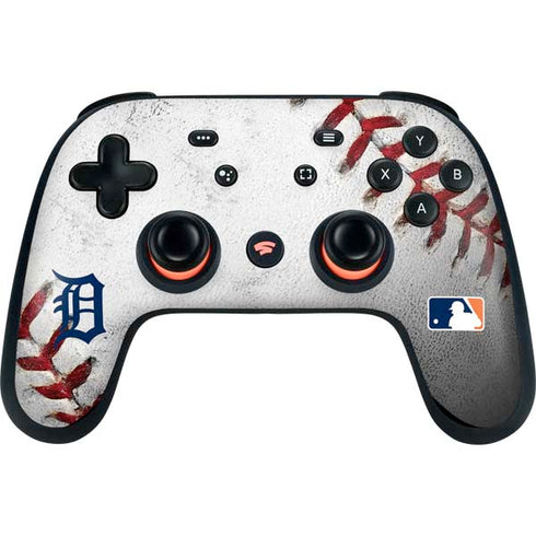 MLB Detroit Tigers Game Ball Google Stadia Controller Skin