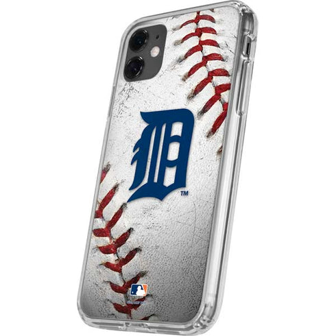 MLB Detroit Tigers Game Ball iPhone 11 Clear Case
