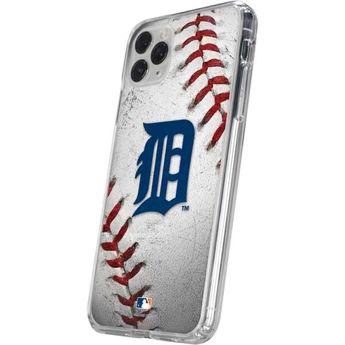 MLB Detroit Tigers Game Ball iPhone 11 Pro Clear Case