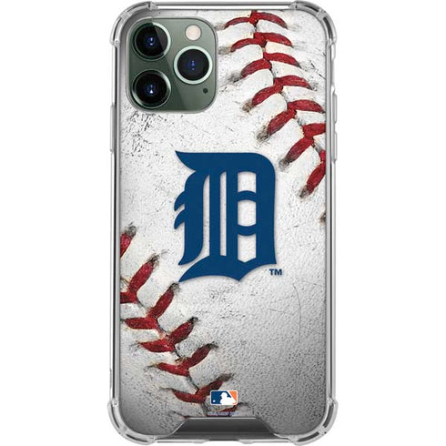MLB Detroit Tigers Game Ball iPhone 11 Pro Max Clear Case