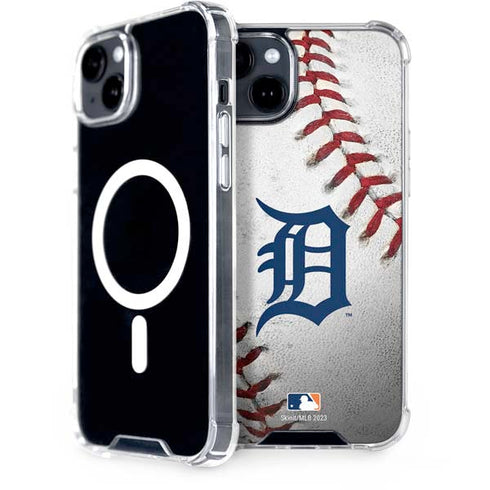 MLB Detroit Tigers Game Ball iPhone 15 MagSafe Case