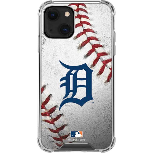 MLB Detroit Tigers Game Ball iPhone 15 Plus Clear Case