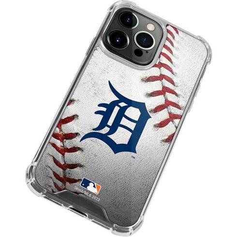 MLB Detroit Tigers Game Ball iPhone 14 Pro Max Clear Case