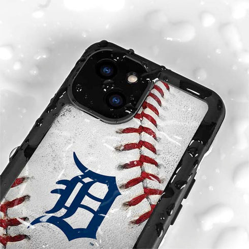 MLB Detroit Tigers Game Ball iPhone 15 Waterproof Case