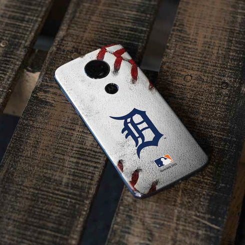MLB Detroit Tigers Game Ball Moto E5 Plus Skin