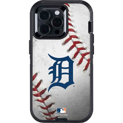 MLB Detroit Tigers Game Ball Otterbox Defender iPhone Skin