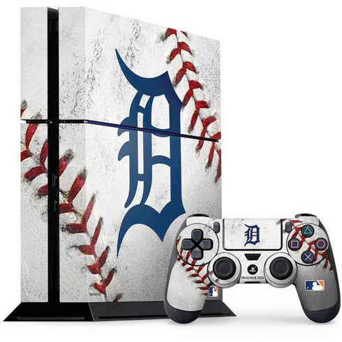 MLB Detroit Tigers Game Ball PS4 Console and Controller Bundle Skin