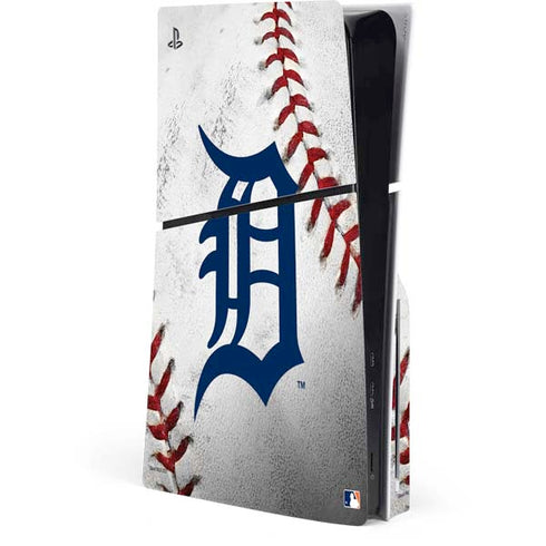 MLB Detroit Tigers Game Ball PS5 Slim Disk Console Skin