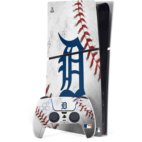 MLB Detroit Tigers Game Ball PS5 Slim Digital Edition Bundle Skin