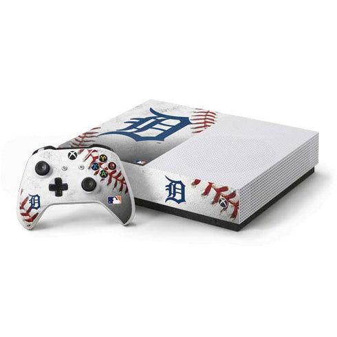 MLB Detroit Tigers Game Ball Xbox One S All-Digital Edition Bundle Skin