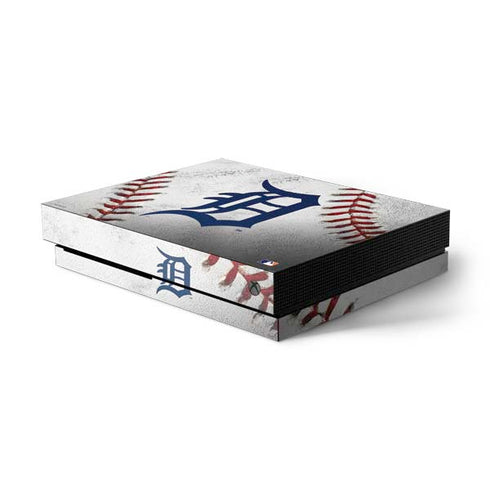 MLB Detroit Tigers Game Ball Xbox One X Console Skin