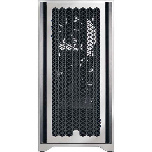 MLB Detroit Tigers Home Jersey Corsair 4000D Tempered Glass Mid-Tower ATX Case Skin