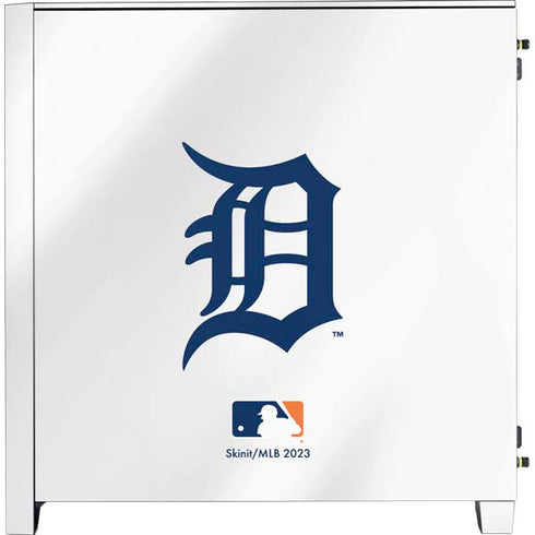 MLB Detroit Tigers Home Jersey Corsair 4000D Tempered Glass Mid-Tower ATX Case Skin