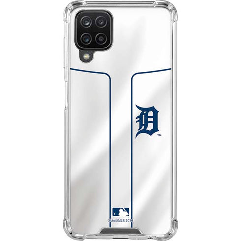 MLB Detroit Tigers Home Jersey Galaxy A12 Clear Case