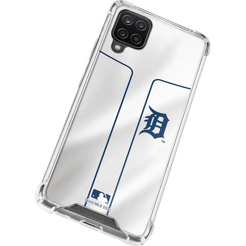 MLB Detroit Tigers Home Jersey Galaxy A12 Clear Case