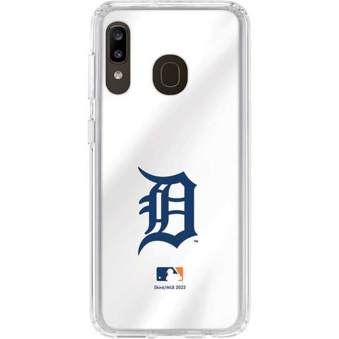MLB Detroit Tigers Home Jersey Galaxy A20 Clear Case