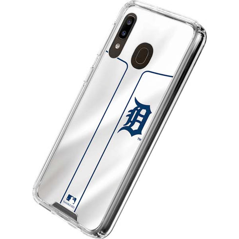 MLB Detroit Tigers Home Jersey Galaxy A30 Clear Case