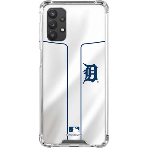 MLB Detroit Tigers Home Jersey Galaxy A32 5G Clear Case