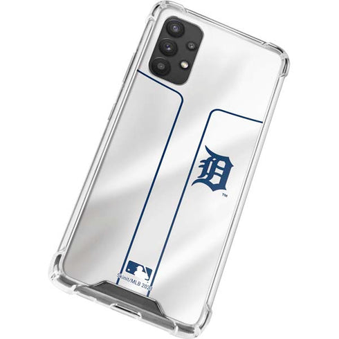 MLB Detroit Tigers Home Jersey Galaxy A32 5G Clear Case