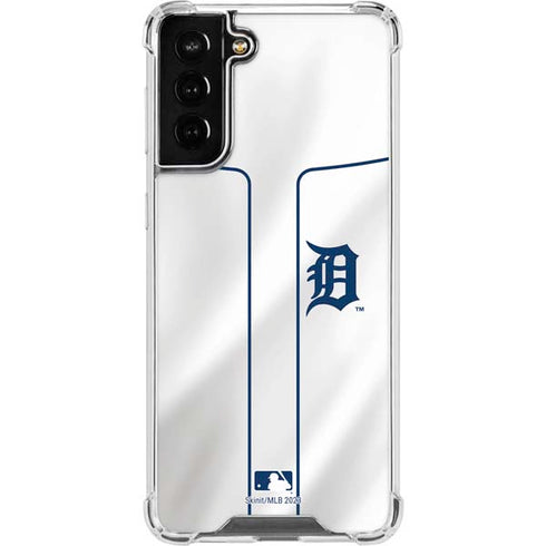 MLB Detroit Tigers Home Jersey Galaxy S21 FE Clear Case