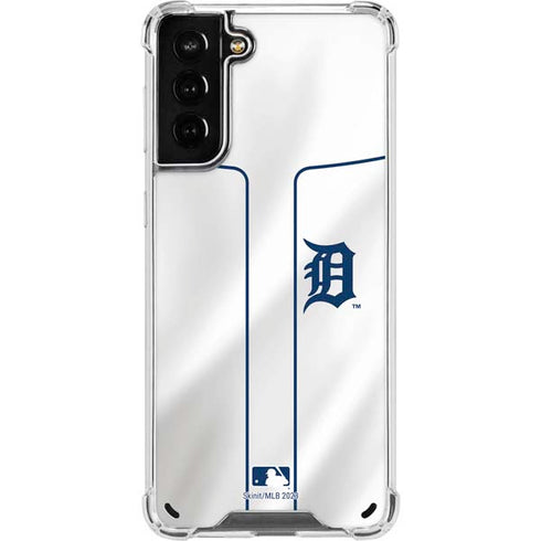 MLB Detroit Tigers Home Jersey Galaxy S21 Plus 5G Clear Case