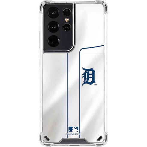 MLB Detroit Tigers Home Jersey Galaxy S21 Ultra 5G Clear Case