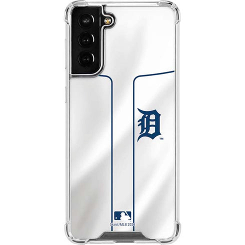MLB Detroit Tigers Home Jersey Galaxy S22 Plus Clear Case