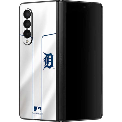 MLB Detroit Tigers Home Jersey Galaxy Z Fold3 5G Skin