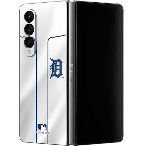 MLB Detroit Tigers Home Jersey Galaxy Z Fold4 5G Skin