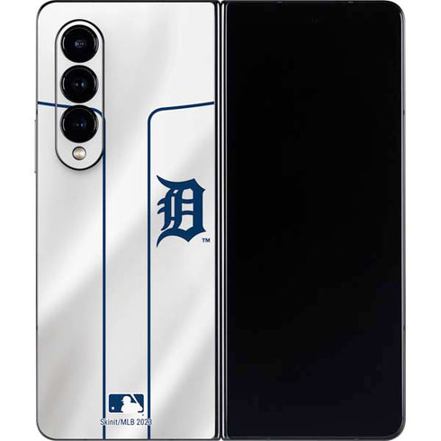 MLB Detroit Tigers Home Jersey Galaxy Z Fold4 5G Skin