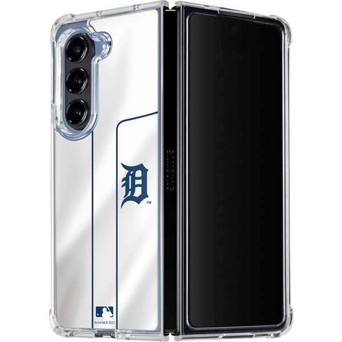 MLB Detroit Tigers Home Jersey Galaxy Z Fold5 5G Clear Case