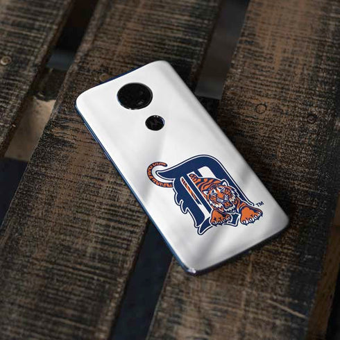 MLB Detroit Tigers Home Jersey Moto E5 Plus Skin
