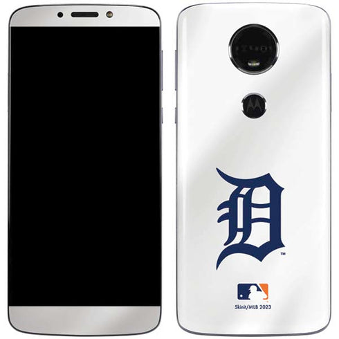 MLB Detroit Tigers Home Jersey Moto E5 Plus Skin