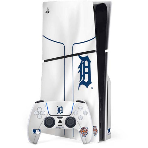 MLB Detroit Tigers Home Jersey PS5 Slim Disk Bundle Skin