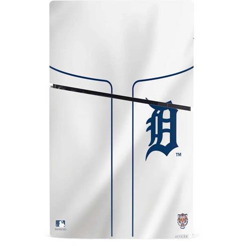 MLB Detroit Tigers Home Jersey PS5 Slim Digital Edition Console Skin