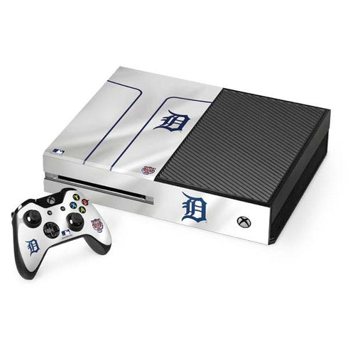 MLB Detroit Tigers Home Jersey Xbox One Console and Controller Bundle Skin
