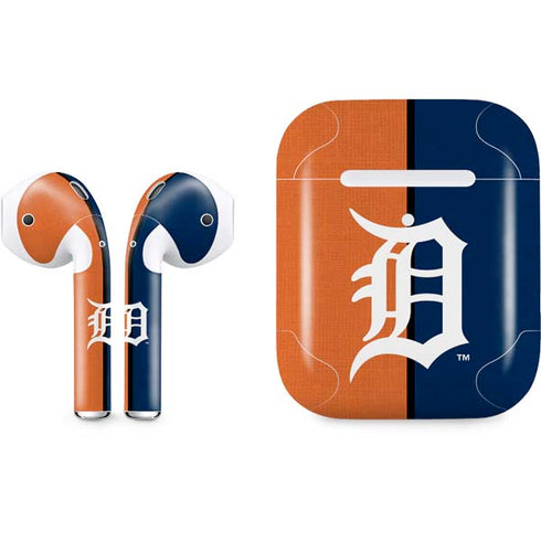 MLB Detroit Tigers Split Apple AirPods 2 Skin
