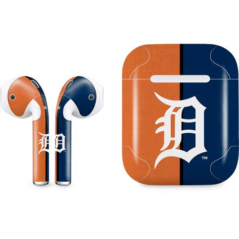 MLB Detroit Tigers Split Apple AirPods Skin
