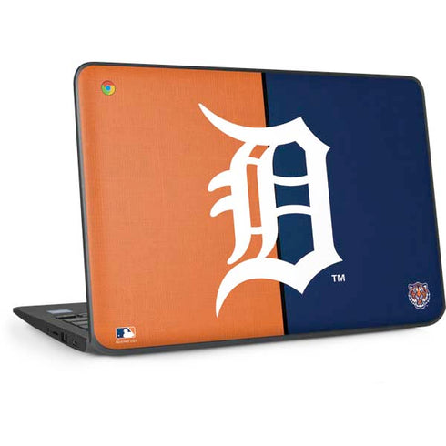MLB Detroit Tigers Split HP Chromebook Skin