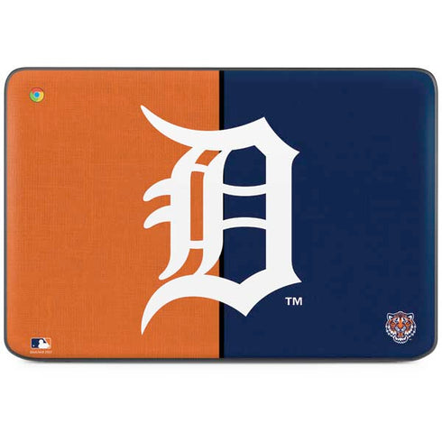 MLB Detroit Tigers Split HP Chromebook Skin