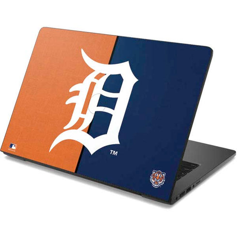MLB Detroit Tigers Split Dell Chromebook Skin