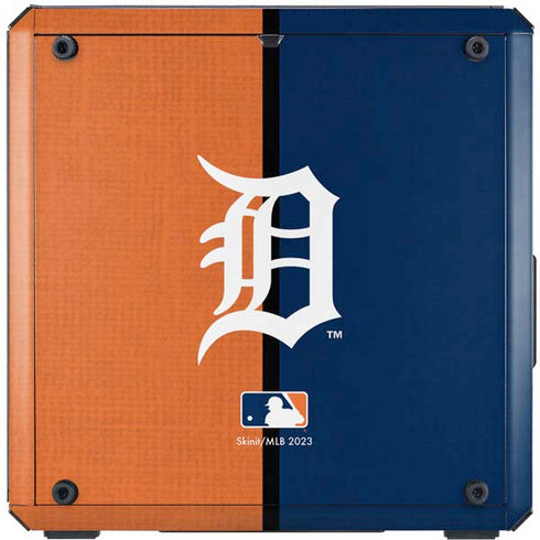 MLB Detroit Tigers Split Cooler Master MasterBox Q300L Mini Tower Skin