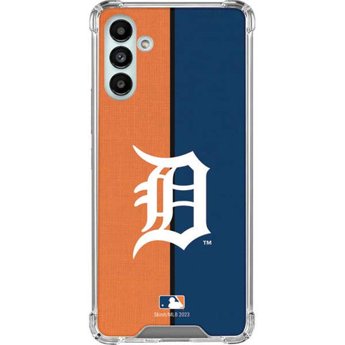 MLB Detroit Tigers Split Galaxy A13 5G Clear Case
