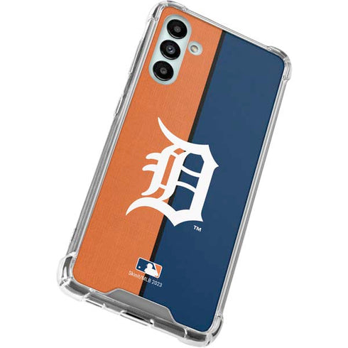 MLB Detroit Tigers Split Galaxy A13 5G Clear Case