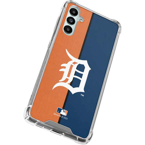 MLB Detroit Tigers Split Galaxy A14 5G Clear Case