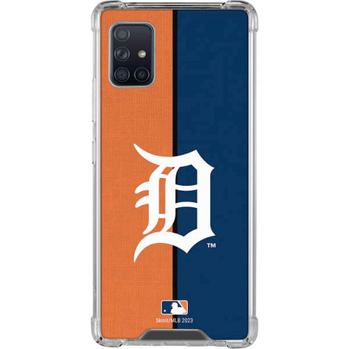 MLB Detroit Tigers Split Galaxy A51 5G Clear Case