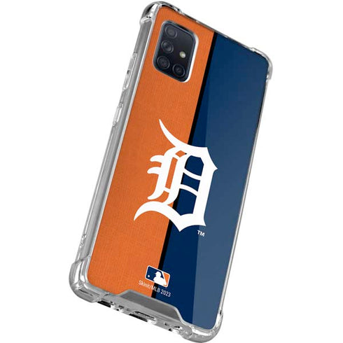MLB Detroit Tigers Split Galaxy A71 5G Clear Case