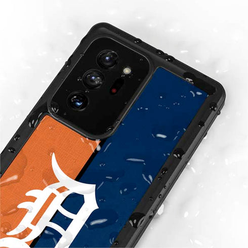 MLB Detroit Tigers Split Galaxy Note20 Ultra 5G Waterproof Case