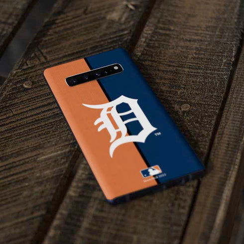 MLB Detroit Tigers Split Galaxy S10 Plus Skin